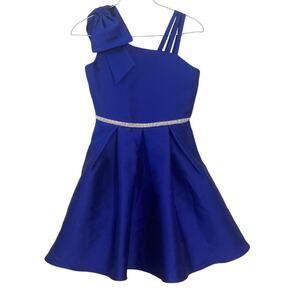 Rare Editions Blue One-Shoulder Dress